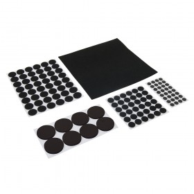 Fixman Self-Adhesive Pads Set 125pce Black