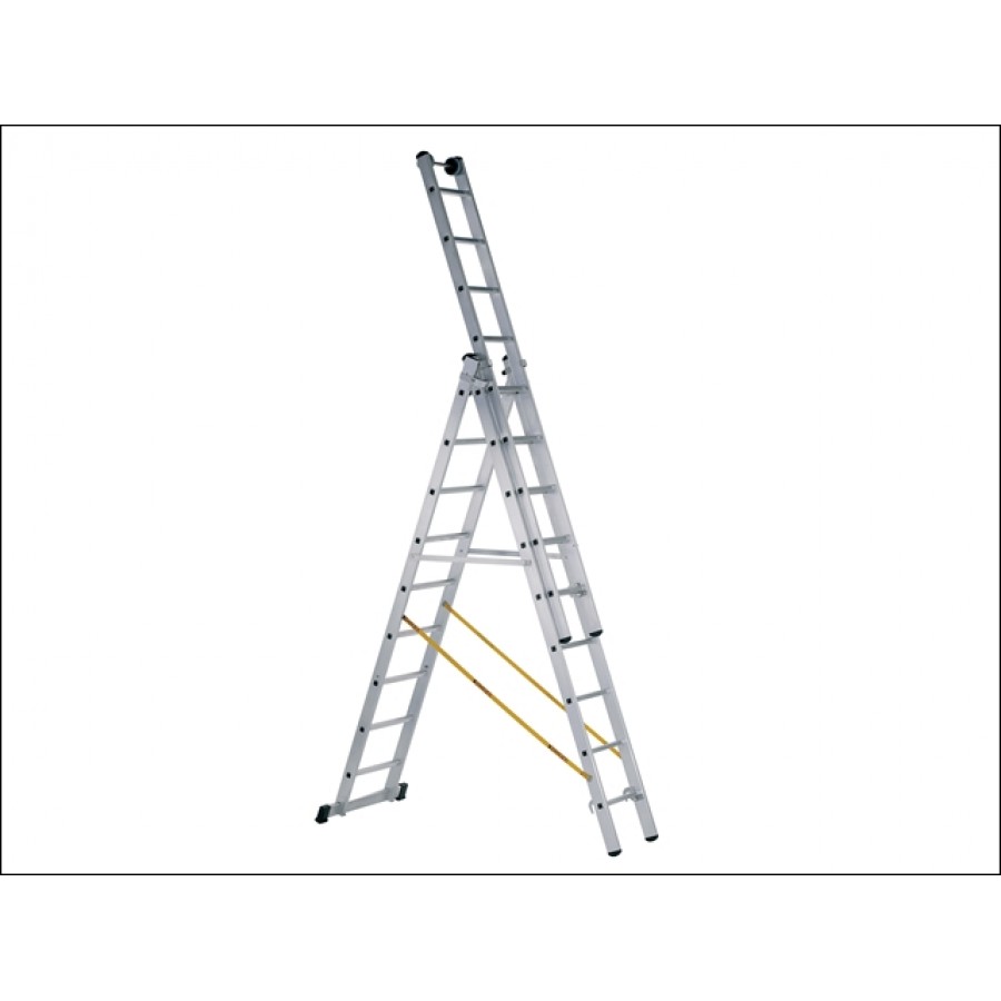 Zarges ZAR41524 Skymaster Industrial Ladder 3-Part 3 x 14 Rungs