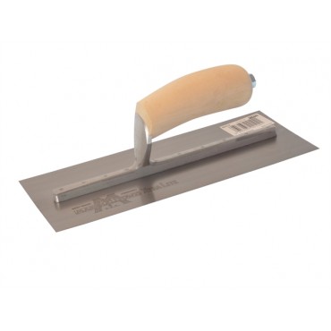 Marshalltown MXS1SS Finishing Trowel Stainless Steel – Wooden Handle 11 x 4.1/2in