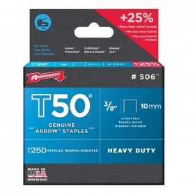 Arrow T50 Staples 8mm (5/16in) Box 5000