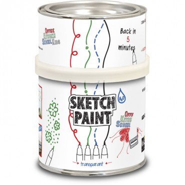 Sketch Paint MAG1003 Dry White Board Wall Paint Transparent Gloss 500ml