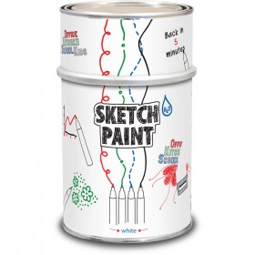 Sketch Paint MAG1004 Dry White Board Wall Paint White Gloss 1L