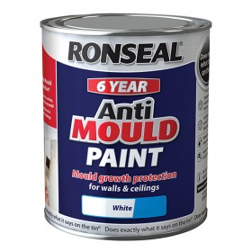 Ronseal AMPWM750 Anti Mould Paint White Matt 750ml