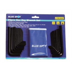 Blue Spot Tools Hex Key/Pouch 25Pce