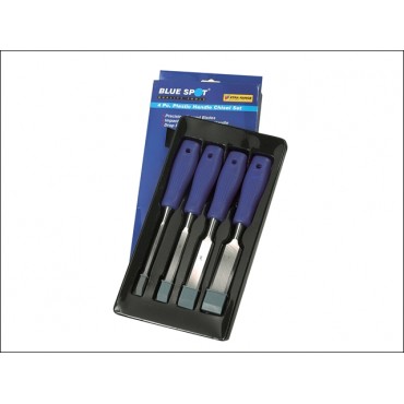 Blue Spot Wood Chisel Set 4-Piece 28124