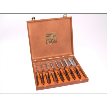 Bahco 424-P Bevel Edge Chisel Set 8 Wood Box