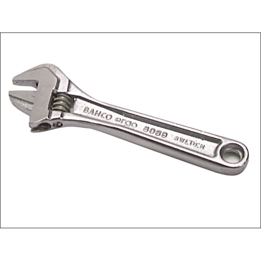 Bahco 8069c Chrome Adjustable Wrench 4in BAH8069C Adjustable