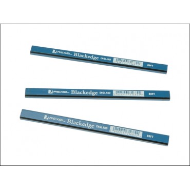 Black Edge 34328 Card of 12 Pencils – Blue/Soft