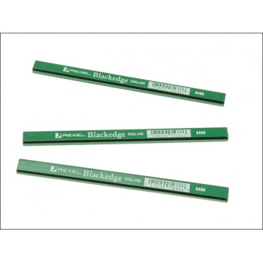 Black Edge 34332 Card of 12 Pencils – Green/Hard