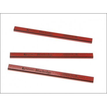 Black Edge 34330 Card of 12 Pencils – Red/ Medium