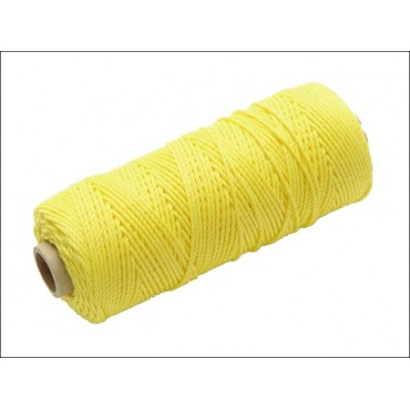 Faithfull Hi Vis Nylon Brick Line 105m – Yellow