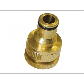 Faithfull Brass Dual Tap Connector 1/2in & 3/4in