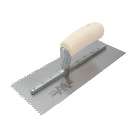 Marshalltown 701S V Notched Trowel - Wooden Handle
