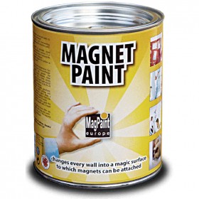 MagPaint MAG0001 Magnet Magnetic Wall Paint Grey 500ml (Coverage 1m2)