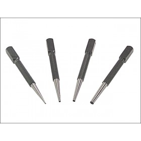 Priory 66SN4 Set of 4 Nail Punches in Wallet