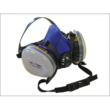 Scan Twin Half Mask Respirator + P2 Dust Filter Cartridges