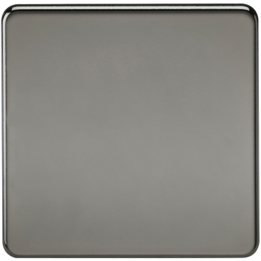 Knightsbridge SF8350BN Screwless 1G Blanking Plate – Black Nickel
