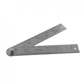 Silverline Easy Angle Protractor Rule 600mm - 783421