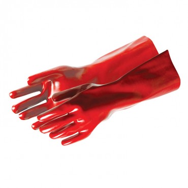 Silverline Red PVC Gauntlets Large – 868551