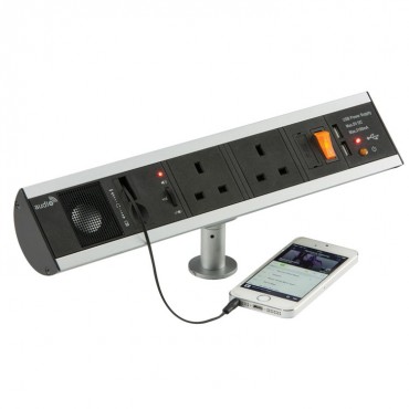 Knightsbridge SK004 13A 2G Power Station with USB Charger & Speaker