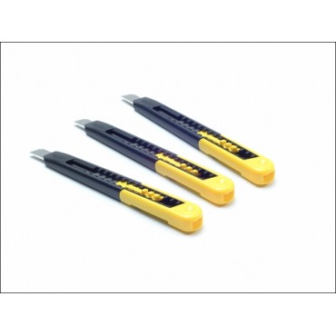 Stanley SM9 Snap Off Blade Knives (3) 2-10-150