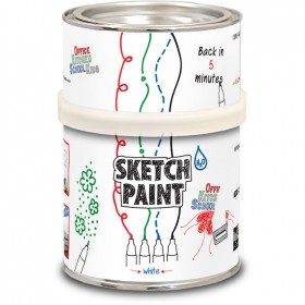 Sketch Paint MAG1002 Dry White Board Wall Paint White Gloss 500ml