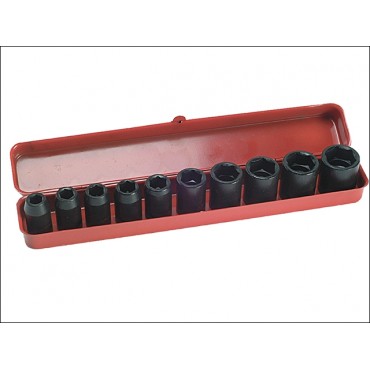 Teng 9121 Metric Impact Socket Set 10 Piece 1/2in Drive