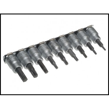 Teng M3813TX Socket Clip Rail Torx 9 Piece Set 3/8in Drive